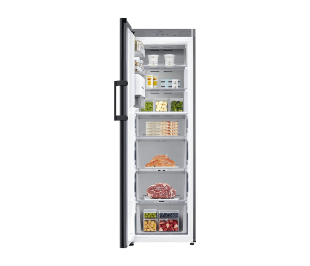 Lodówka Samsung RR39C76C322 EF Bespoke No Frost 186cm Czarne Szkło AI 387L - 1351931 - zdjęcie 5